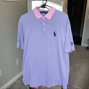 Blue and pink Ralph Lauren Golf Polo size L